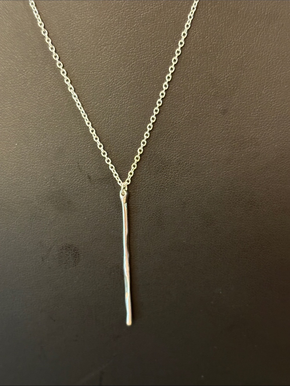 Silver plated Gorjana Taner bar necklace